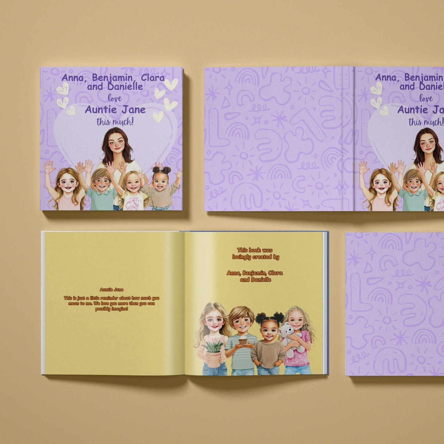We Love Auntie/Uncle This Much! (2–4 Children)