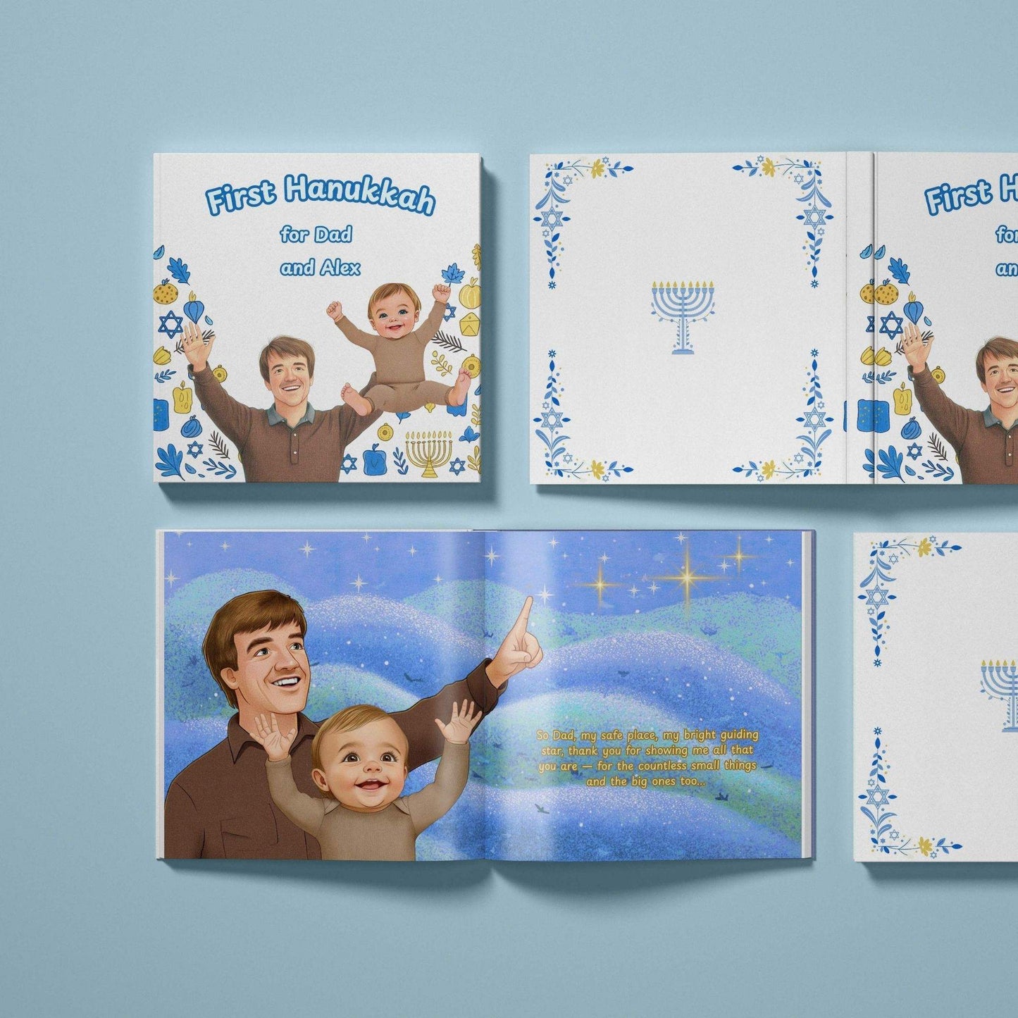 First Hanukkah for Dad and Me