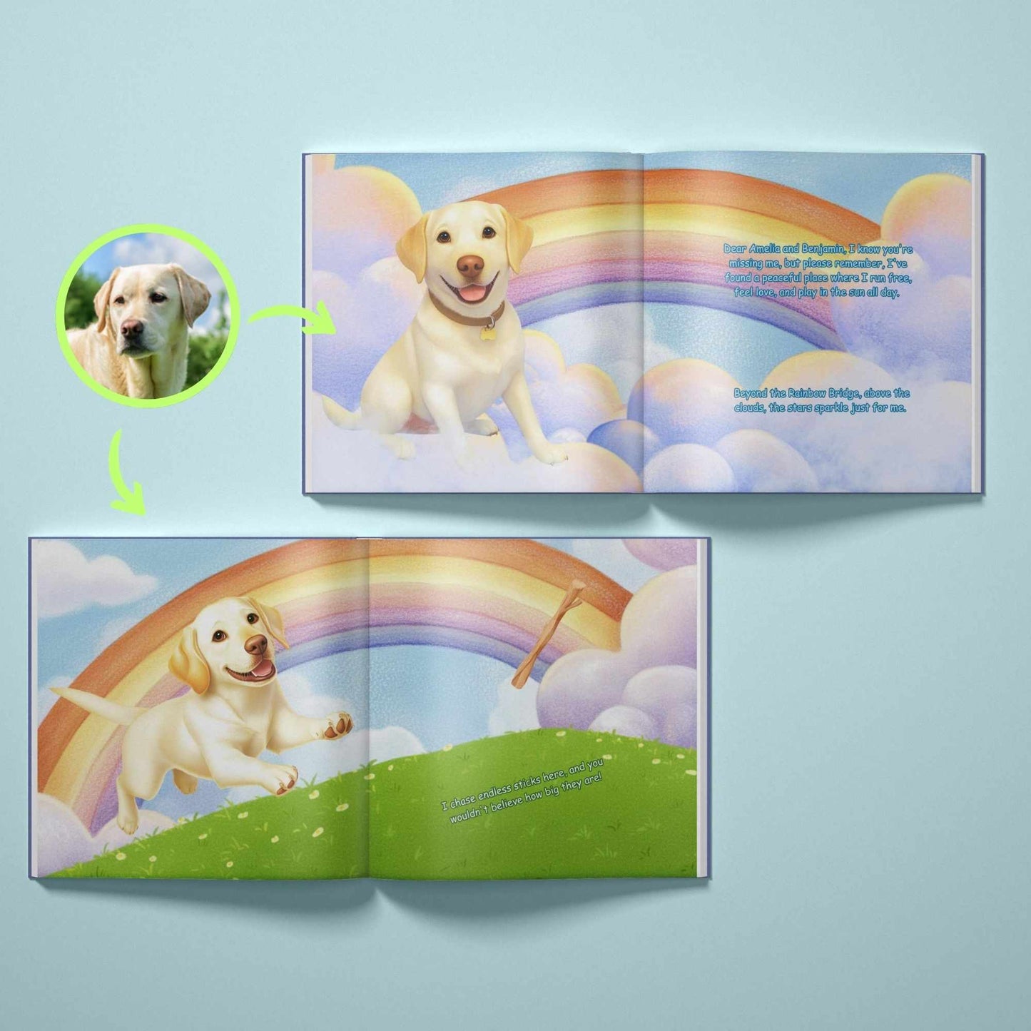 At the Edge of the Rainbow - Dog Memorial Book