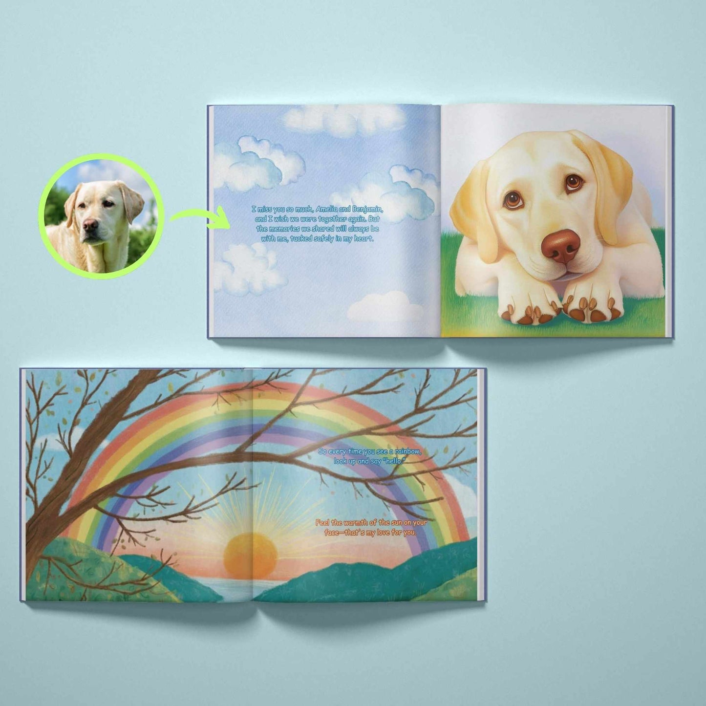 At the Edge of the Rainbow - Dog Memorial Book