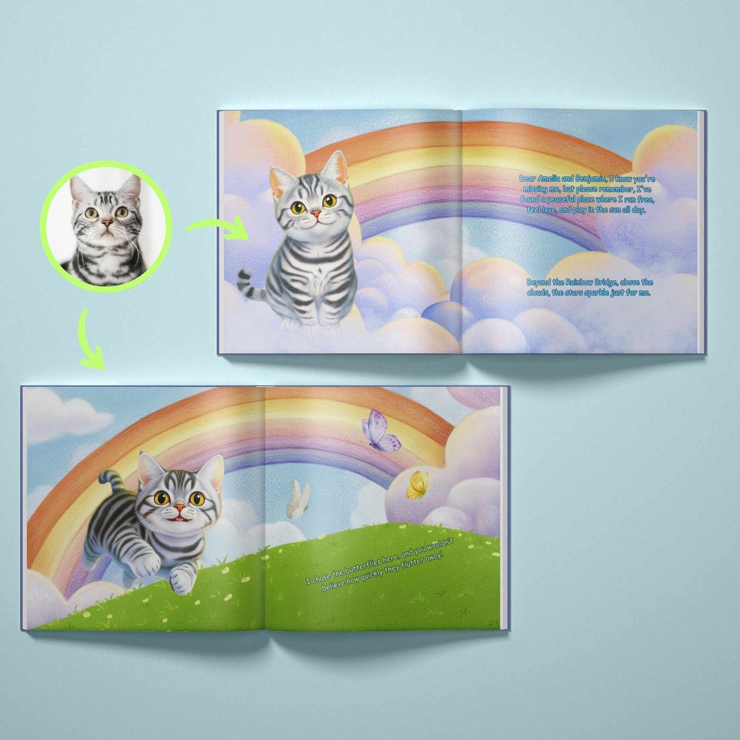 At the Edge of the Rainbow - Cat Memorial Book
