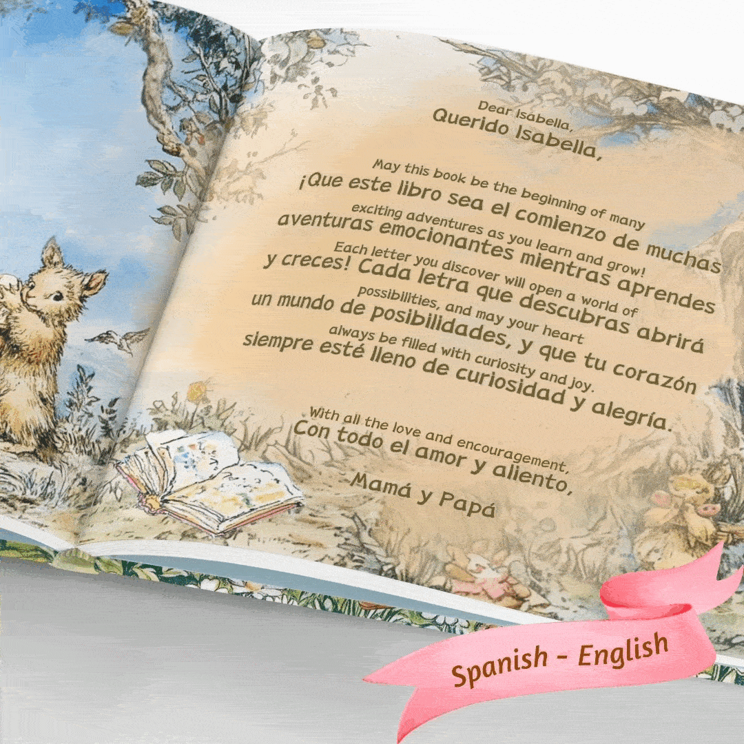 [Bilingual] My Little Book of ABC - Bilingual Alphabet Learning in Spanish, German, and French