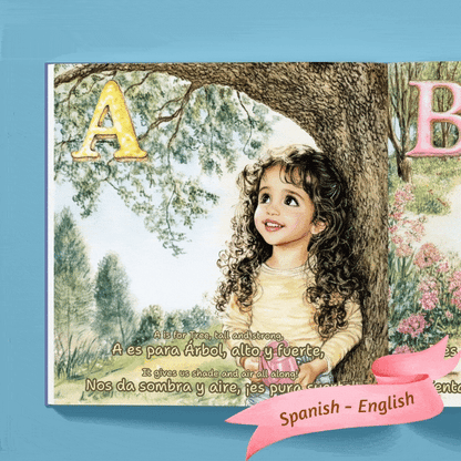 [Bilingual] My Little Book of ABC - Bilingual Alphabet Learning in Spanish, German, and French