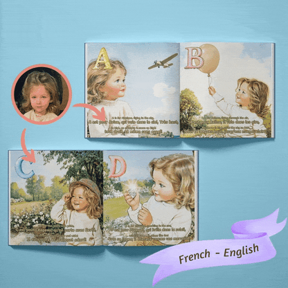 [Bilingual] My Little Book of ABC - Bilingual Alphabet Learning in Spanish, German, and French