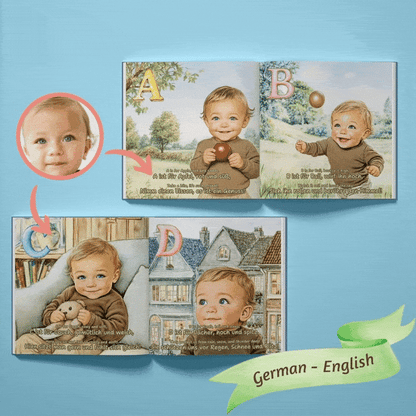 [Bilingual] My Little Book of ABC - Bilingual Alphabet Learning in Spanish, German, and French