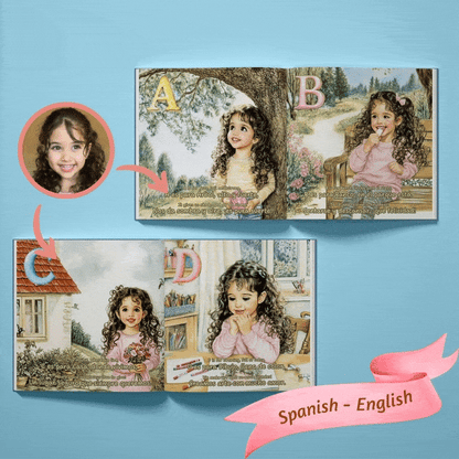 [Bilingual] My Little Book of ABC - Bilingual Alphabet Learning in Spanish, German, and French